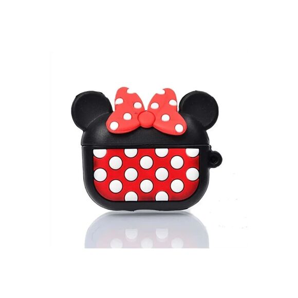 Disney Minnie Mouse AirPods Pro Case –Fits 1st/2nd Gen, Silicone Cover + Keyring - Picture 3 of 7